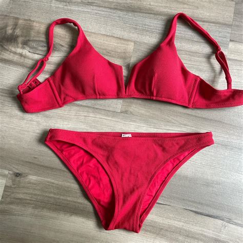 OYSHO Women S Red Bikinis And Tankini Sets Depop