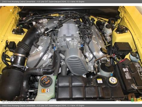 46 Liter Svt Supercharged Dohc 32 Valve V8 Engine For The 2003 Ford