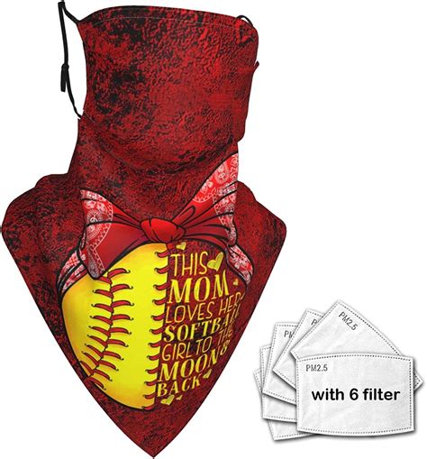 Funny Softball Mom Women Pitcher Catcher Girls Face Mask