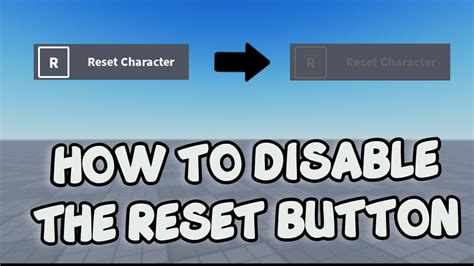 How To Disable The Reset Button In Roblox Studio 🛠️ Roblox Studio