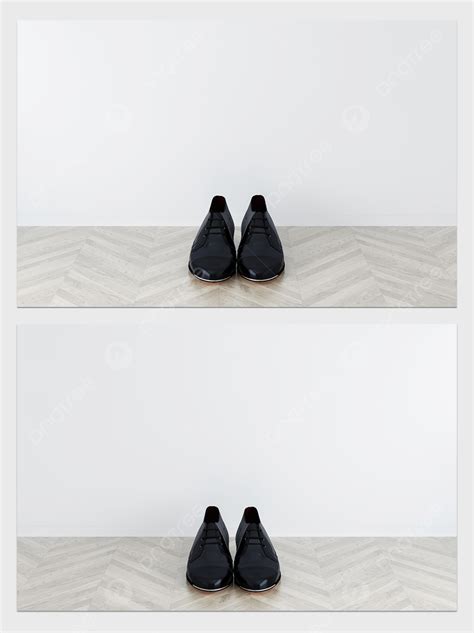 Background Sepatu Kulit Modern Tampilan Adegan 3d Menunjukkan Model Latar Belakang Untuk
