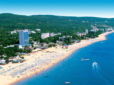 Golden Sands Bulgaria Beach Aerial View