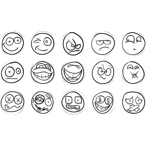 Emoticon Fete Zambitoare De Colorat Emoji Zambind Planse De Colorat