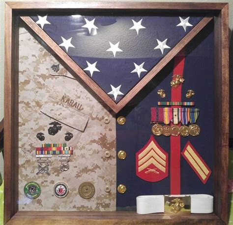 Shadow Box After 8 12 Yrs Of Being A United States Marine Military