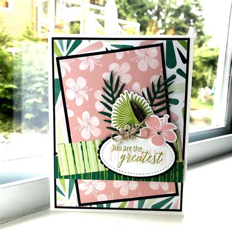 stampin up tropical chic handmade card by northshore stamper curated by stamping for good