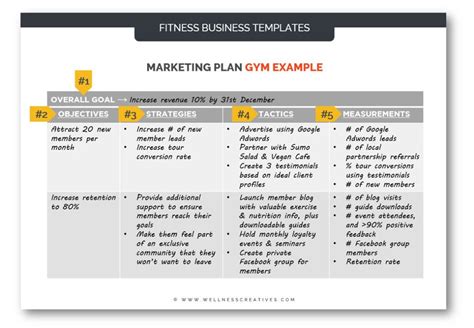 Gym Marketing Plan With Instructions Fitness Examples And Pdf Templates