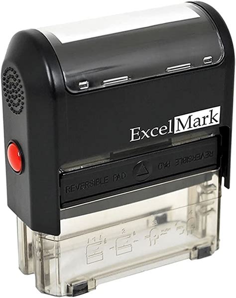 Self Inking Rubber Stamp With Up To 2 Lines Of Custom Text