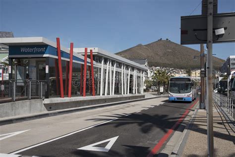 Myciti Bus At Bus Stop In Cape Town South Africa Editorial Image