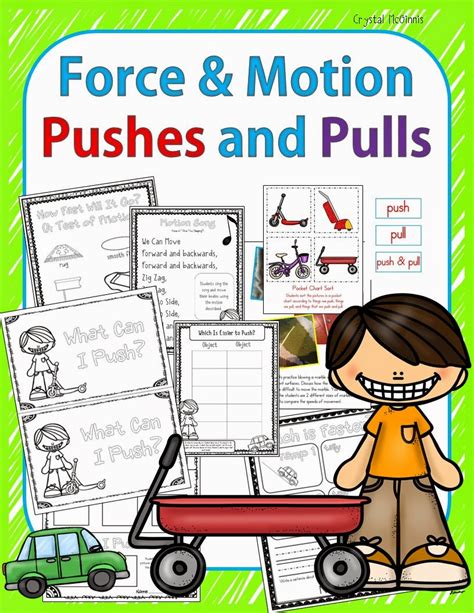 Force And Motion Pushes And Pulls Mrs Mcginnis Little Zizzers