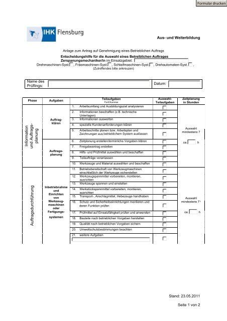 We did not find results for: Arbeitsplan Zerspanungsmechaniker Vorlage Ihk ...