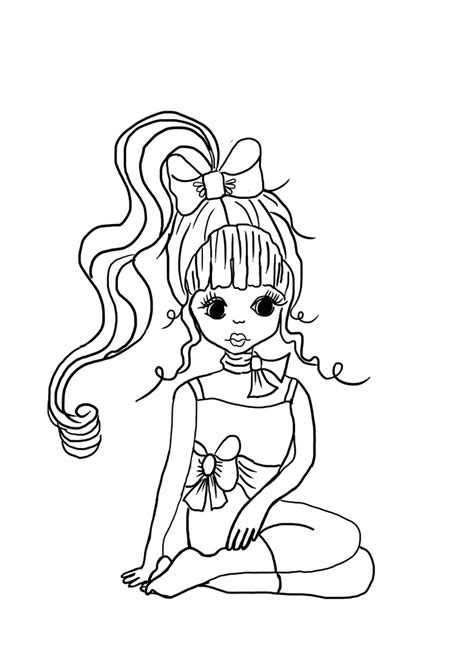 Girly Coloring Pages Sleepy Girl Free Printable Sketch Coloring Page