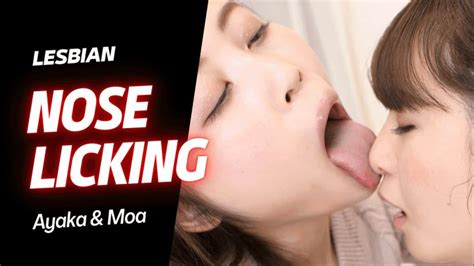 breath sniffing nose licking lesbian ayaka mochizuki and moa hoshizora japan fetish fusion