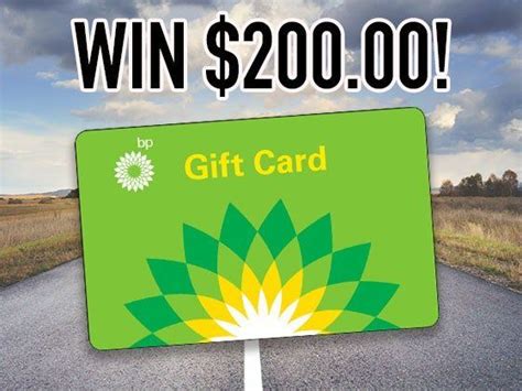 Top Of Your Tank With A Chance To Win A Bp Gas Gift Card You