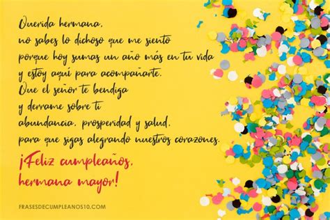 Frases De Cumpleaños Para Una Hermana 🧡 150 Mensajes