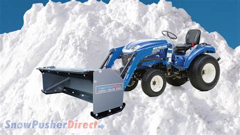 Compact Tractor Snow Pusher Online Plows And Parts Youtube