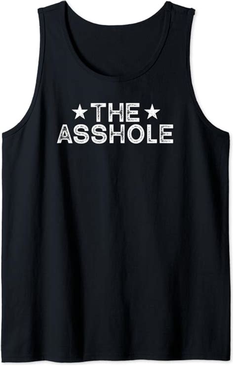 The Asshole Vintage T Tank Top Clothing Shoes And Jewelry