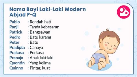 Nama Bayi Laki Laki Indonesia