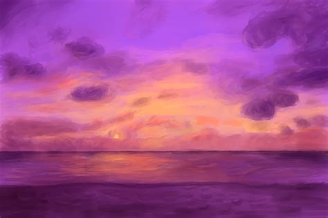 Purple And Orange Sunset By Anartchy On Deviantart