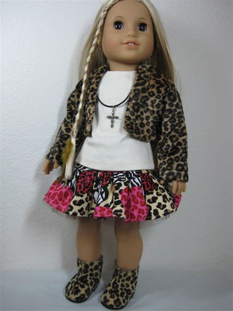 18 inch doll clothes american girl 5 pc wild side by nayasdesigns