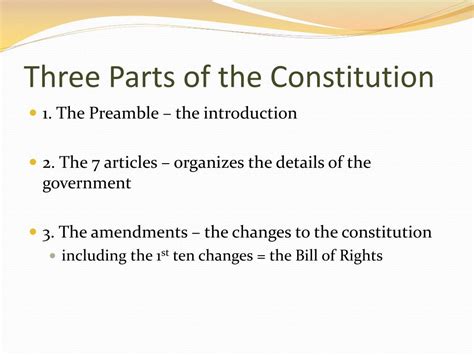 Ppt Structure Of The Constitution Powerpoint Presentation Free