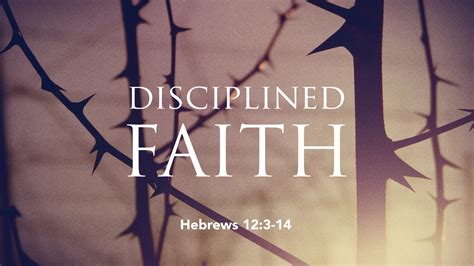 Hebrews 124 14 Disciplined Faith West Palm Beach Church Of Christ