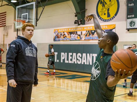 basketball team autistic teen learn from each other usa today high school sports