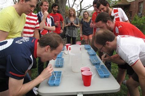 Beer Olympics Teams Dress Up Like Different Countries And Compete In