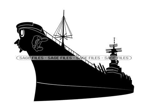 Battleship 2 Svg Battleship Svg Navy Svg Battleship Clipart
