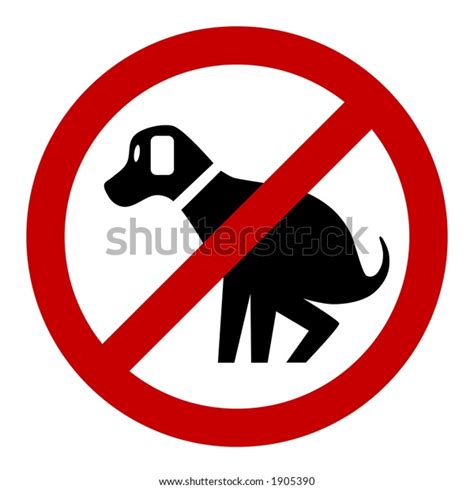 Vector No Dog Poop Sign Stock Illustration 1905390