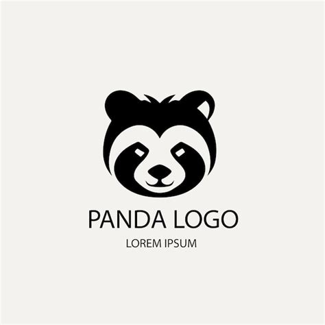 Premium Vector Vector Panda Simple Mascot Logo Design Illustration