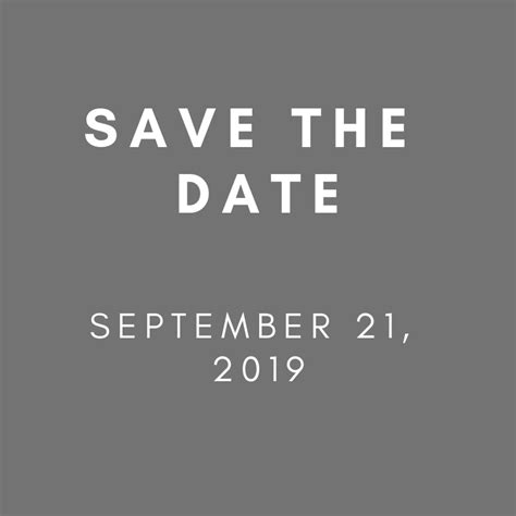 Save The Date September 21 2019 Girls Inc