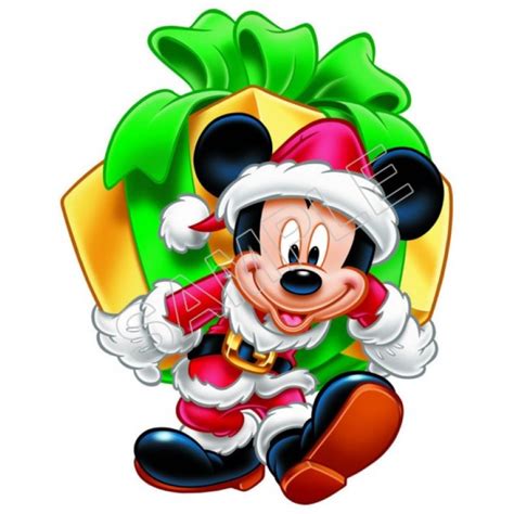 Mickey Mouse Santa Christmas T Shirt Iron On Transfer Decal