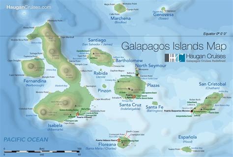 Galapagos Islands Large Map Galapagos Islands Galapagos Islands