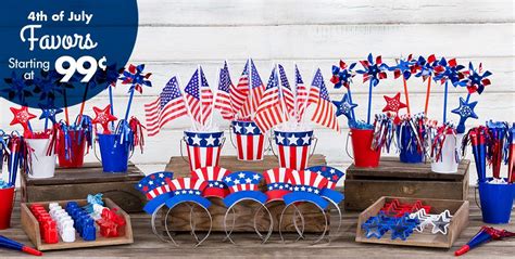 4th Of July Party Favors Hats And Novelties Party City