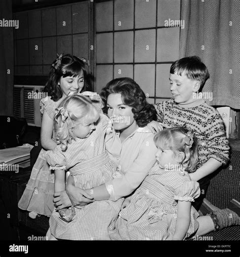 American Singer Connie Francis Pictured With Her Adopted Children Stock