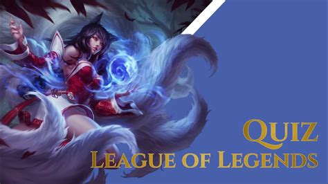 League Of Legends Quiz For Pro Players Youtube