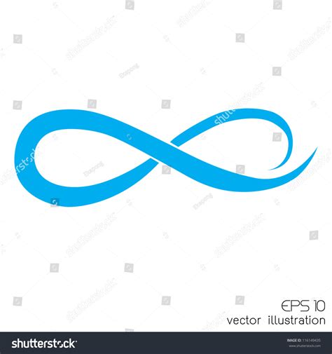 Infinity Symbol Vector Illustration Stock Vector 116149435 Shutterstock
