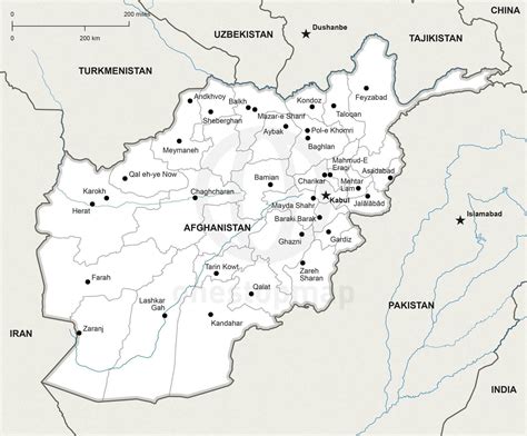 Map Of Afghanistan By Province Maps Of The World
