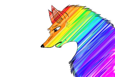 Rainbow Wolf By Madwolf25 On Deviantart