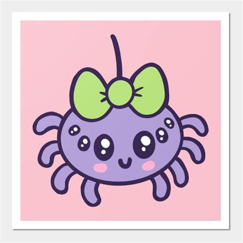 Kawaii Spider By Allyart Designs Kawaii Spider Spider Drawing