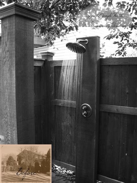 Outdoor Shower Traditional Pool New York By