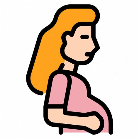 Pregnant Woman Maternity Pregnancy Motherhood Parenthood Icon