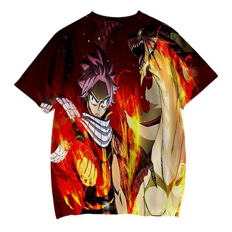 Fairy Tail T Shirts Natsu Igneel Premium Brushed Dragon Slayer Fire T