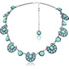 Amazon Com Barbari Jewelry Turquoise Healing Crystal Necklace