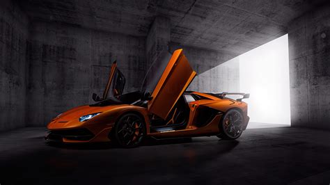 3840x2160 Orange Lamborghini Aventardor Svj 4k Hd 4k Wallpapersimages