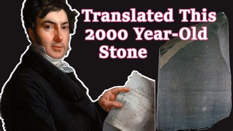 the scholar that deciphered the rosetta stone champollion youtube