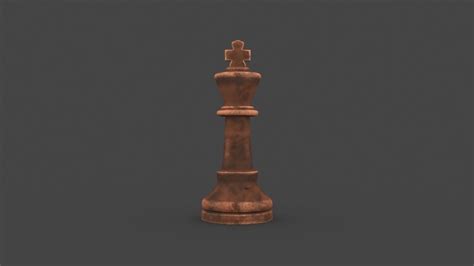 3d Model Ches 013 Chess King Vr Ar Low Poly Cgtrader