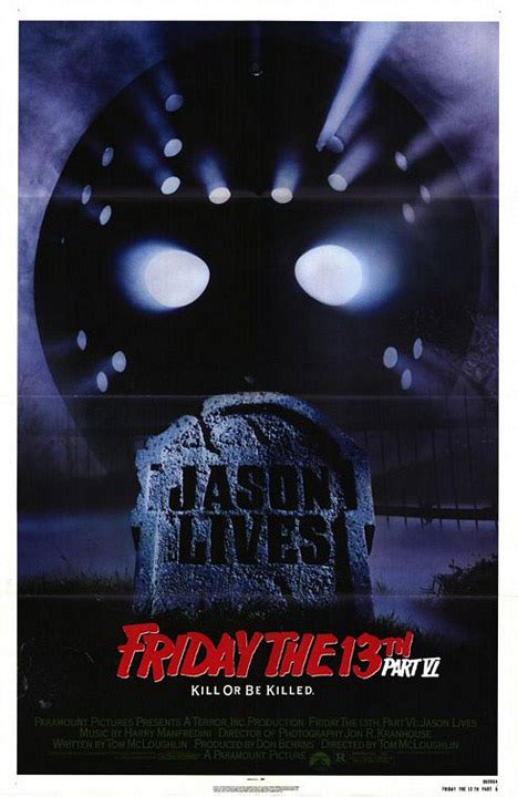 Friday The 13th Part Vi Jason Lives 1986 Poster 1 Trailer Addict