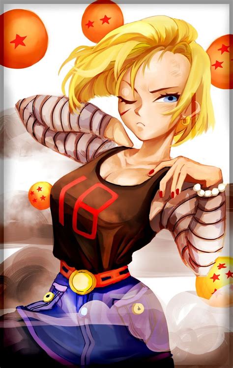 Android 18 Commission By Memori P On Deviantart Anime Dragon Ball