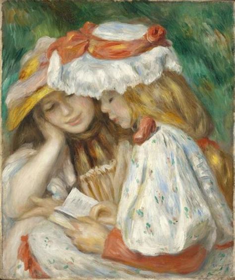 Two Girls Reading 1891 Pierre Auguste Renoir